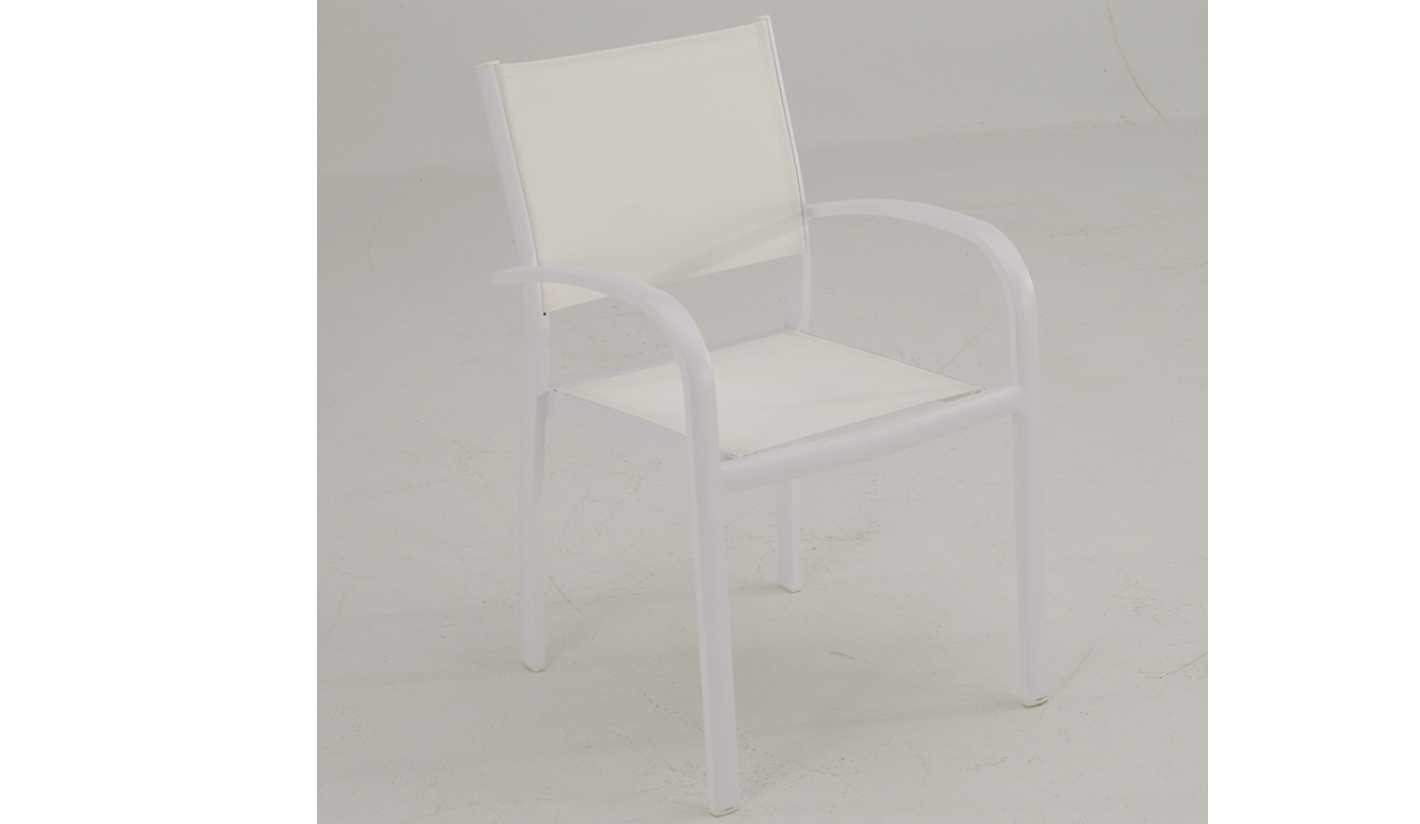 Sillón aluminio apilable "Sanset"