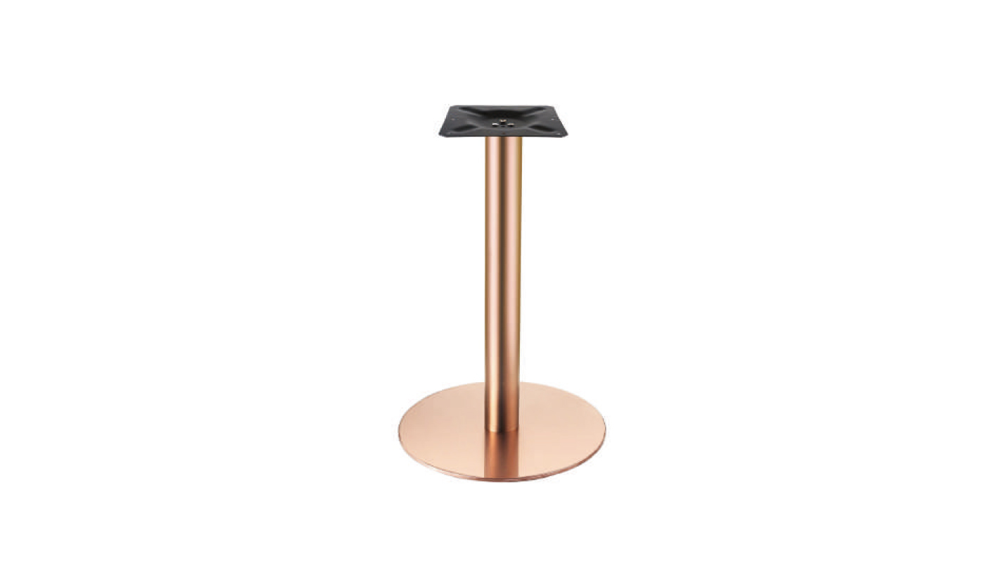 Base de cobre inoxidable redonda