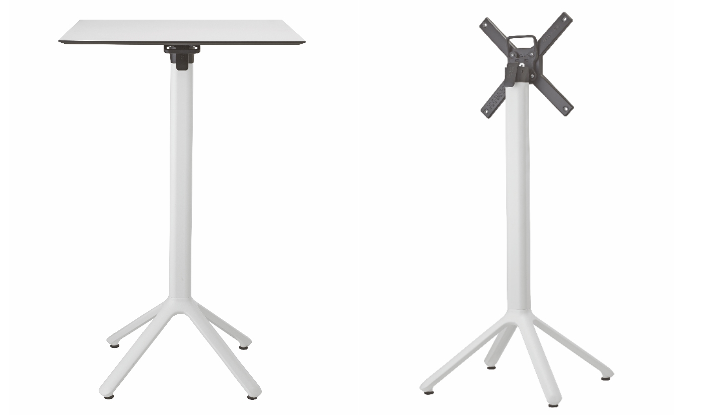 Base central plegable ALTA aluminio disponible en 3 colores "Nome"
