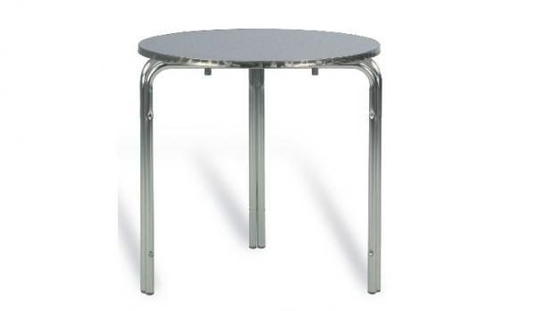Mesa terraza aluminio 60cm.