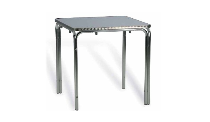 Mesa hosteleria aluminio 70x70