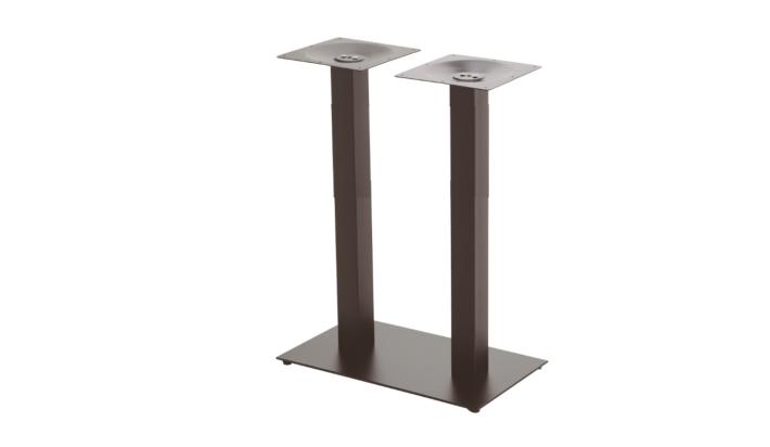 Pie ALTO mesa rectangular en fundición de HIERRO doble