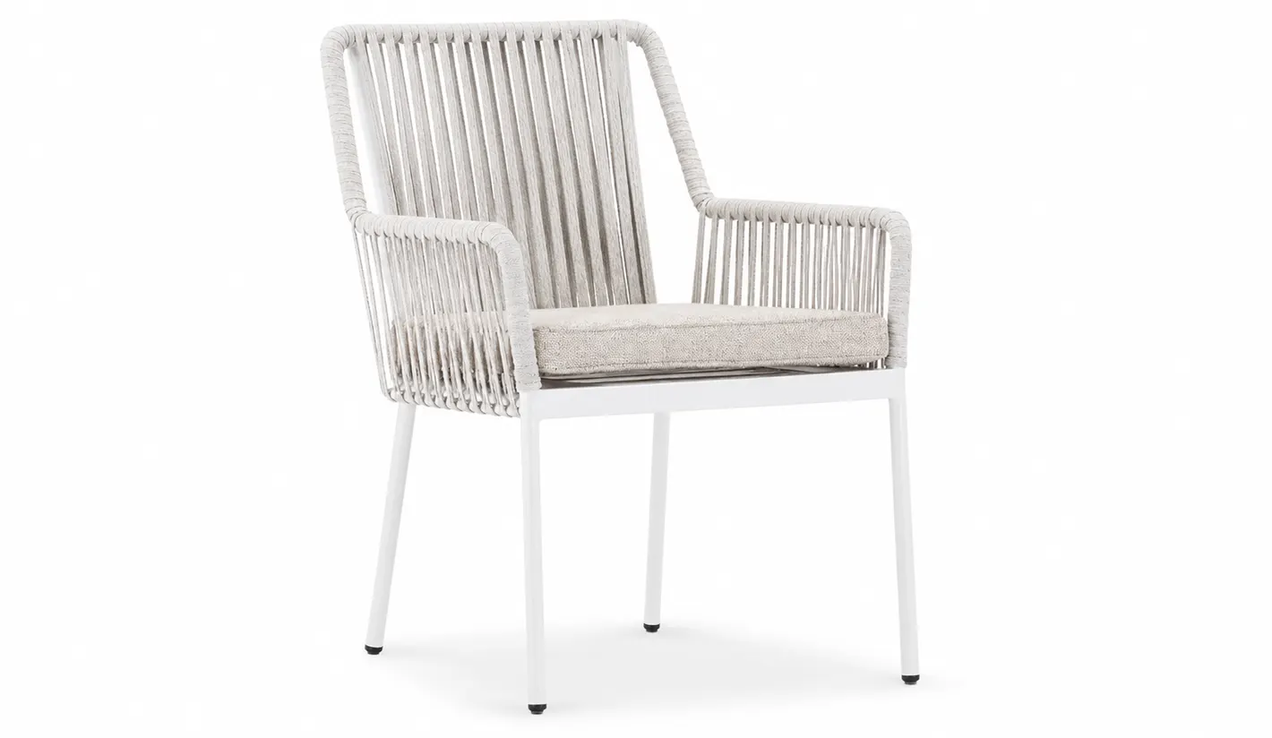 Sillón para contract exterior con asiento textilene
