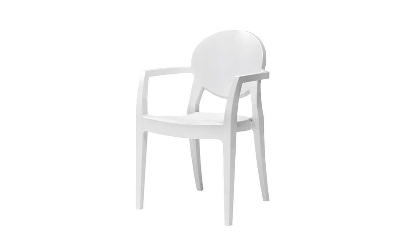 Silla de Policarbonato Transparente, fumé o blanca
