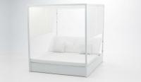 Cama de exterior con piel náutica balinesa