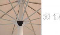 Parasol de 2 metros redondo en TEXTILENE