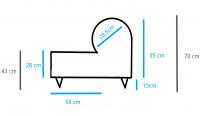 Modular central de 74,5cm