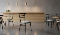 Silla para hosteleria con rejilla metálica o tapizada