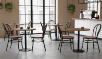 Silla asiento madera en varios colores para hosteleria